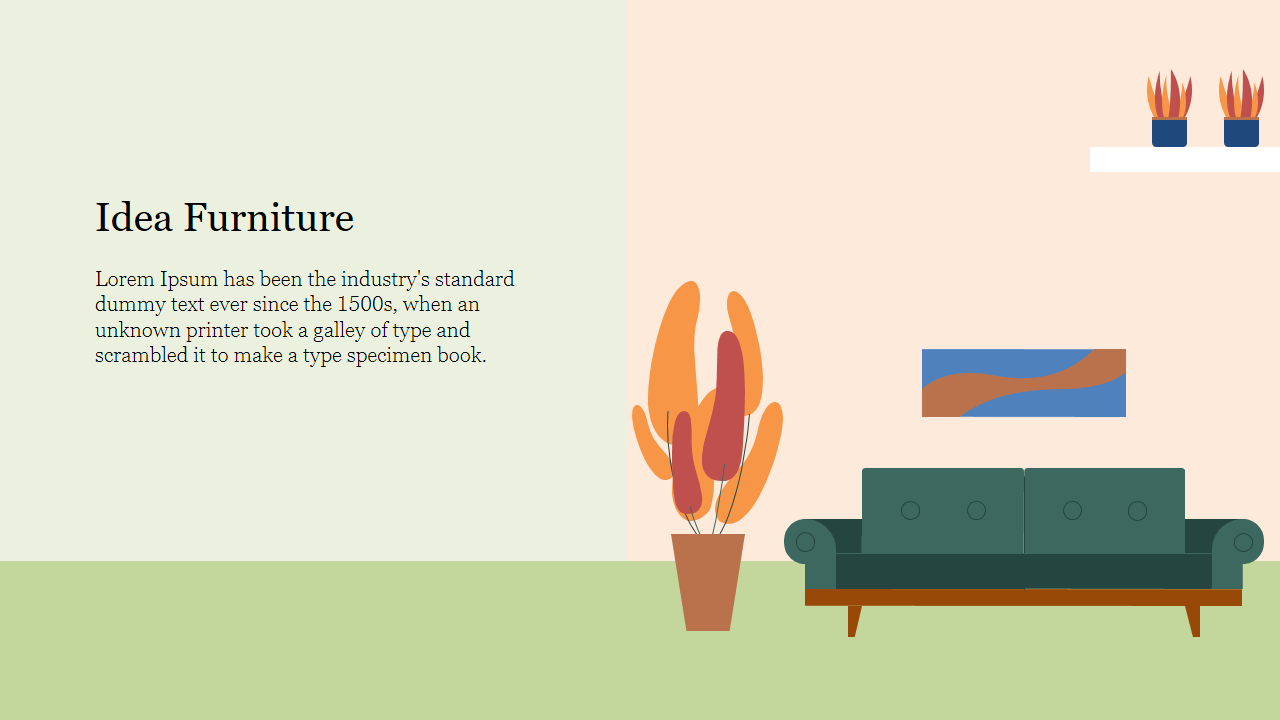Amazing Idea Furniture PPT Slide Templates Designs